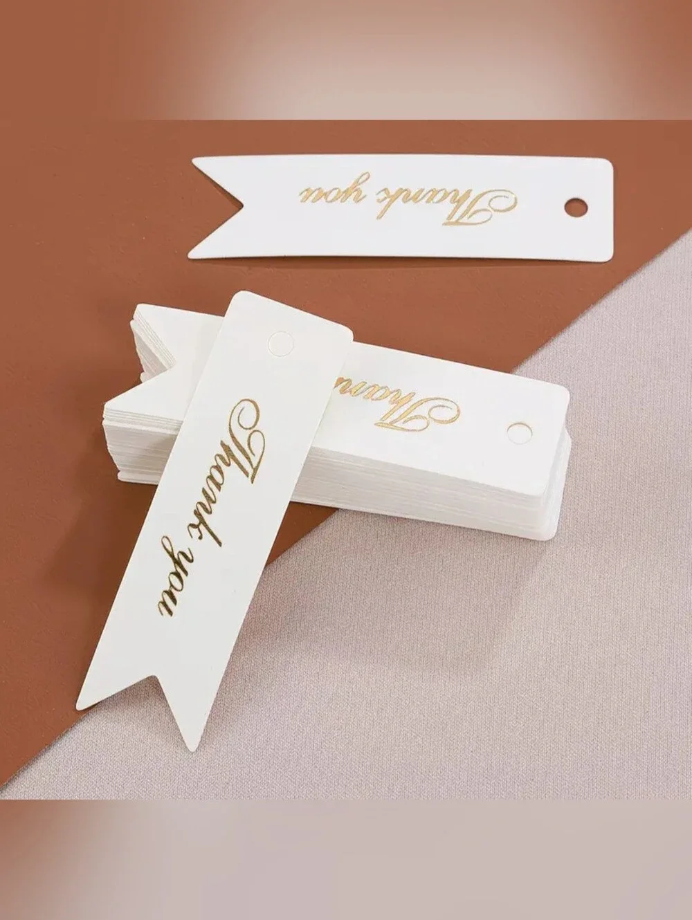 50 Thank You Cards - Black Or White Choose 1